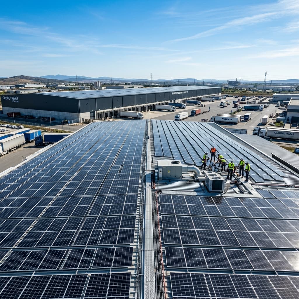 Commercial solar project detail